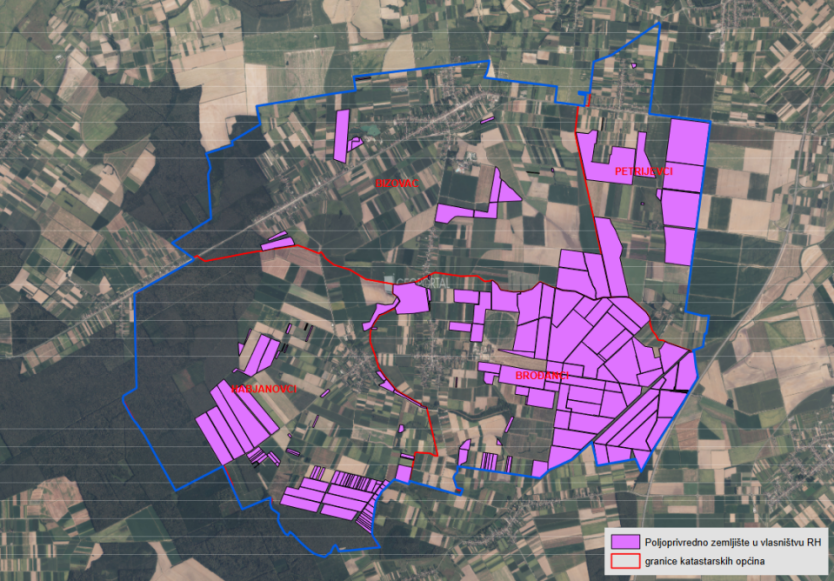 Javni uvid u prijedlog I. izmjena i dopuna programa raspolaganja poljoprivrednim zemljištem u vlasništvu RH na području Općine Bizovac